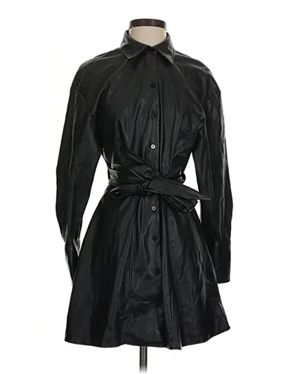 Pre-owned Zara Raincoat In Black