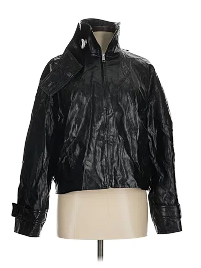 Pre-owned Zara Raincoat In Black