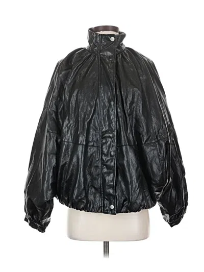 Pre-owned Zara Raincoat In Black