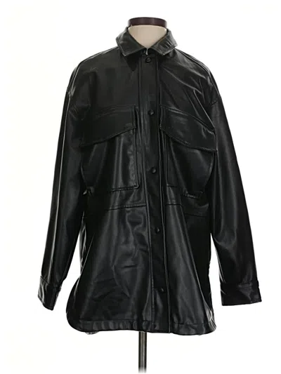 Pre-owned Zara Raincoat In Black