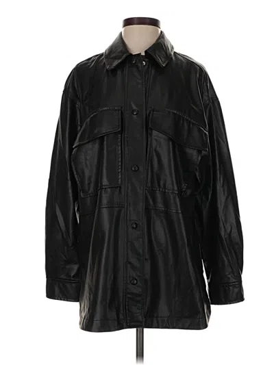 Pre-owned Zara Raincoat In Black