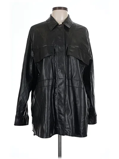 Pre-owned Zara Raincoat In Black