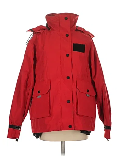 Pre-owned Zara Raincoat In Red
