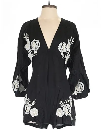 Pre-owned Zara Romper In Black