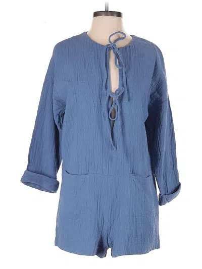 Pre-owned Zara Romper In Blue