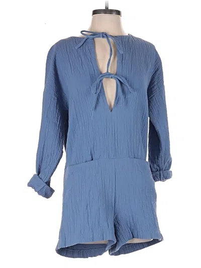 Pre-owned Zara Romper In Blue