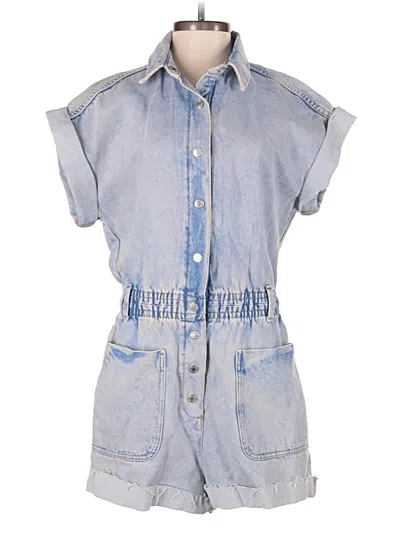 Pre-owned Zara Romper In Blue