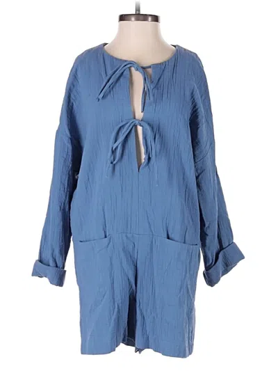 Pre-owned Zara Romper In Blue