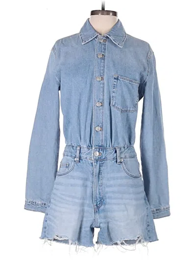 Pre-owned Zara Romper In Blue