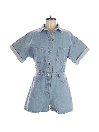 Pre-owned Zara Romper In Blue