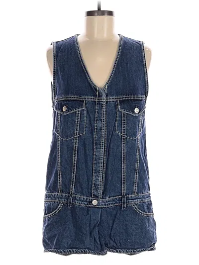 Pre-owned Zara Romper In Blue