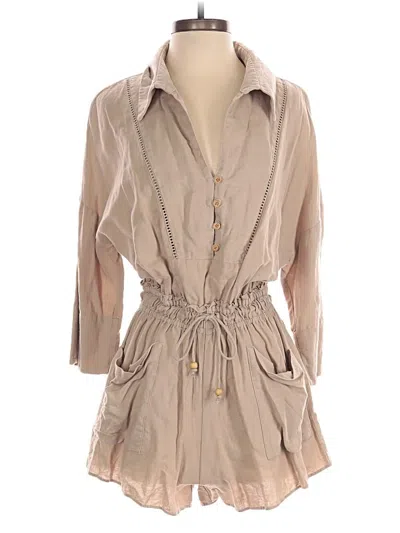 Pre-owned Zara Romper In Brown
