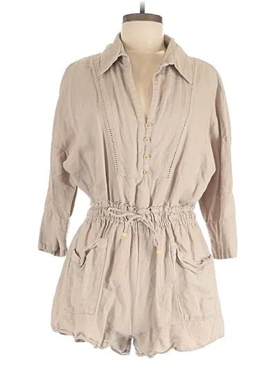 Pre-owned Zara Romper In Brown
