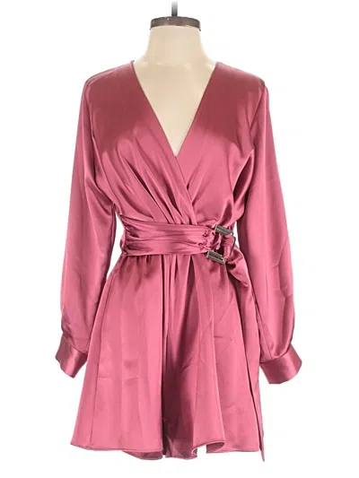 Pre-owned Zara Romper In Burgundy