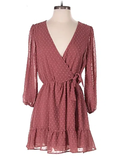 Pre-owned Zara Romper In Burgundy
