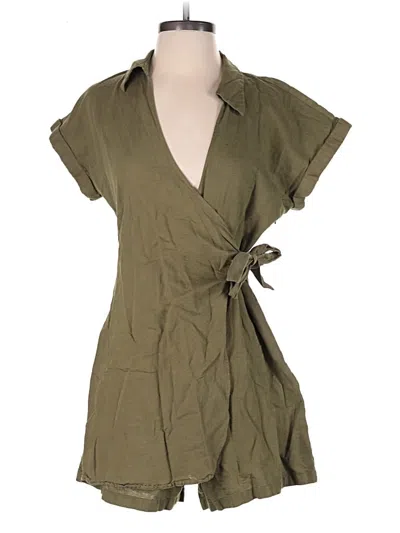 Pre-owned Zara Romper In Green
