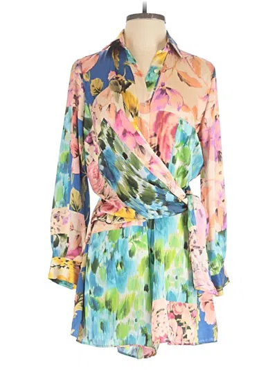 Pre-owned Zara Romper In Green