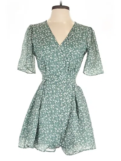 Pre-owned Zara Romper In Green