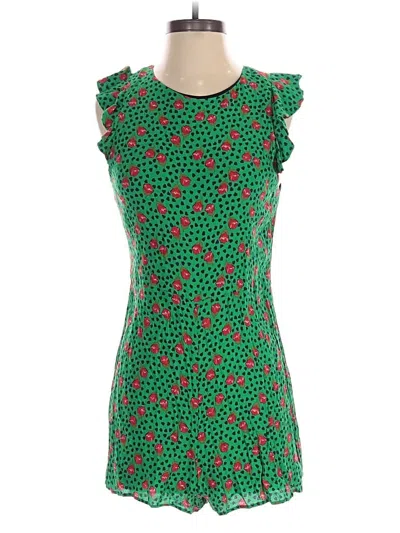 Pre-owned Zara Romper In Green