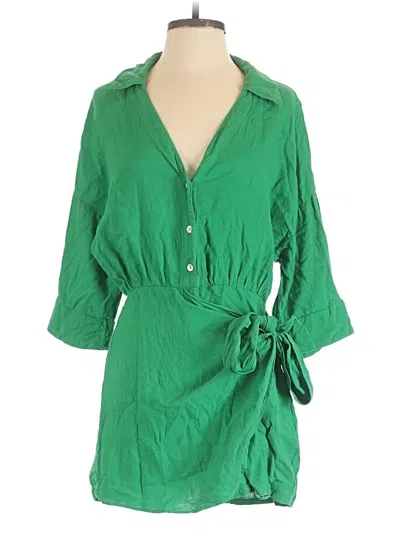 Pre-owned Zara Romper In Green