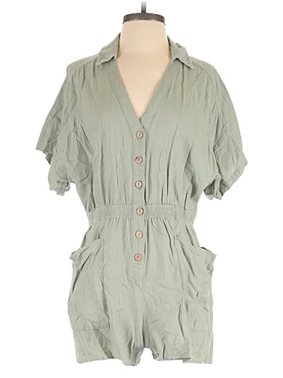 Pre-owned Zara Romper In Green