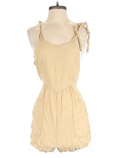 Pre-owned Zara Romper In Tan