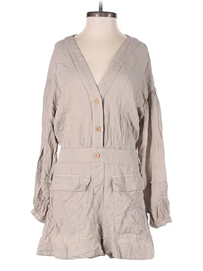 Pre-owned Zara Romper In Tan