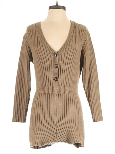 Pre-owned Zara Romper In Tan