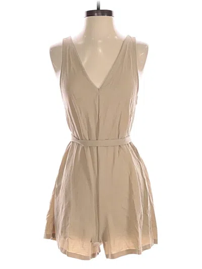 Pre-owned Zara Romper In Tan