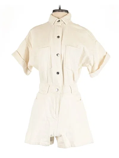 Pre-owned Zara Romper In White