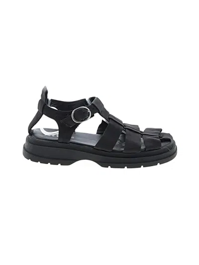 Pre-owned Zara Sandals In Black