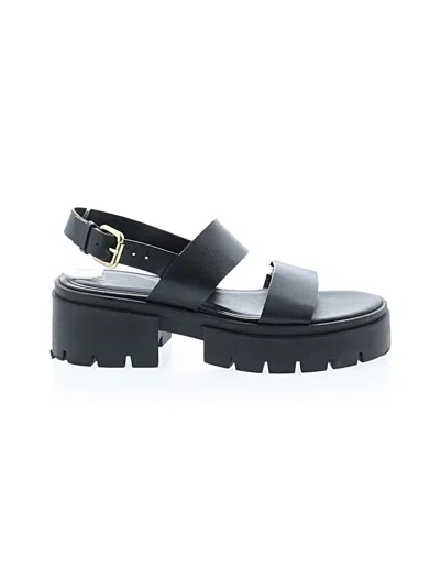 Pre-owned Zara Sandals In Black