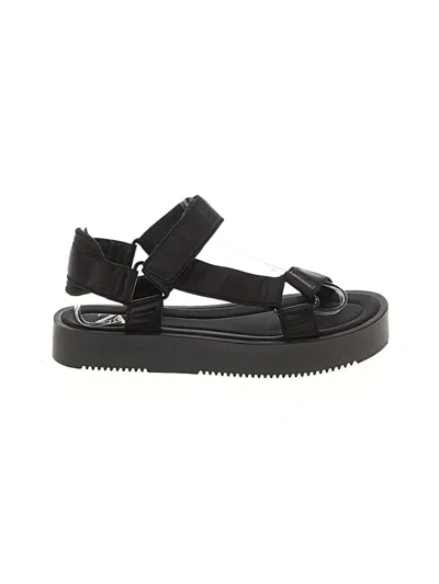 Pre-owned Zara Sandals In Black