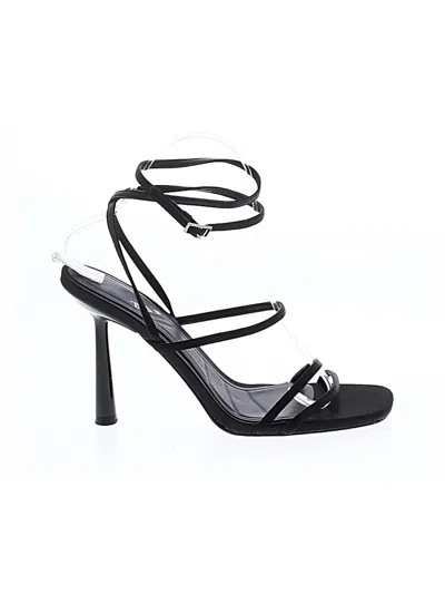 Pre-owned Zara Sandals In Black