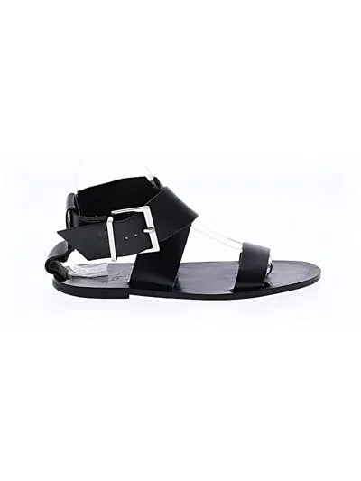 Pre-owned Zara Sandals In Black