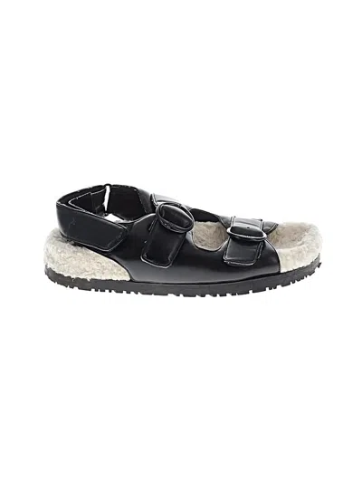 Pre-owned Zara Sandals In Black