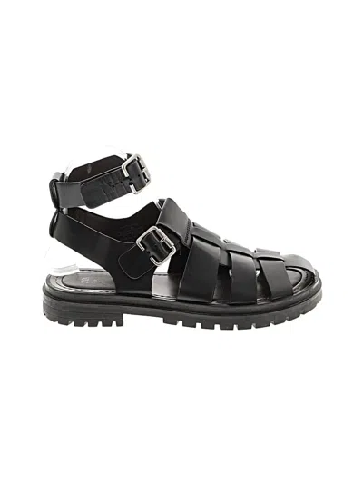 Pre-owned Zara Sandals In Black