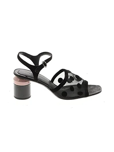 Pre-owned Zara Sandals In Black
