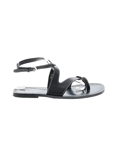 Pre-owned Zara Sandals In Black