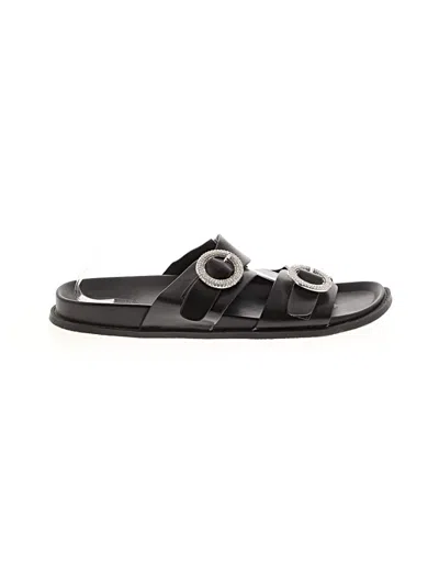 Pre-owned Zara Sandals In Black