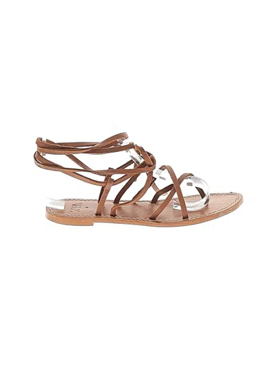 Pre-owned Zara Sandals In Brown