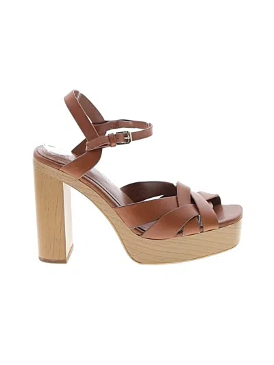 Pre-owned Zara Sandals In Brown