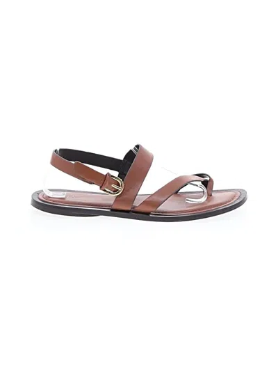 Pre-owned Zara Sandals In Brown