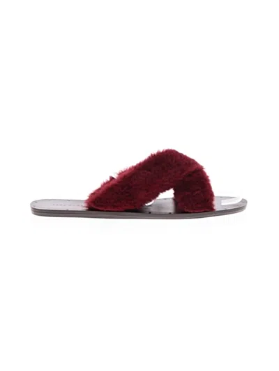 Pre-owned Zara Sandals In Burgundy