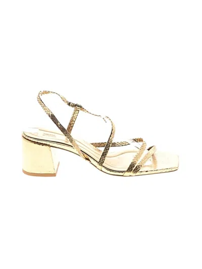 Pre-owned Zara Sandals In Gold