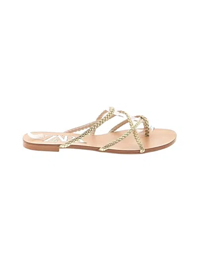 Pre-owned Zara Sandals In Gold