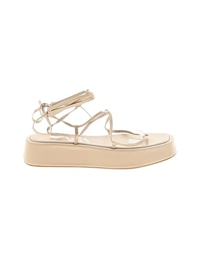 Pre-owned Zara Sandals In Ivory