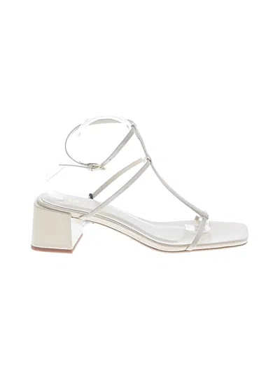 Pre-owned Zara Sandals In Ivory
