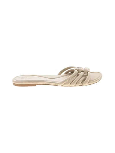 Pre-owned Zara Sandals In Ivory
