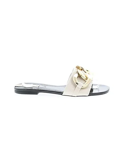 Pre-owned Zara Sandals In Ivory